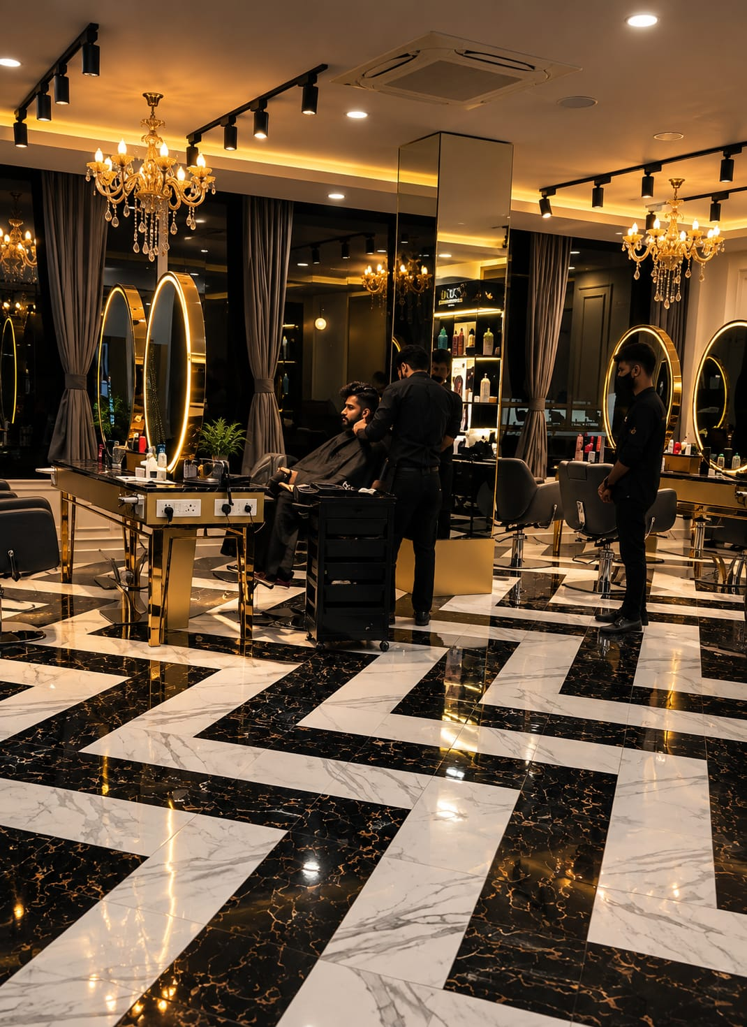 Professional hair service at Hair Masters Jammu