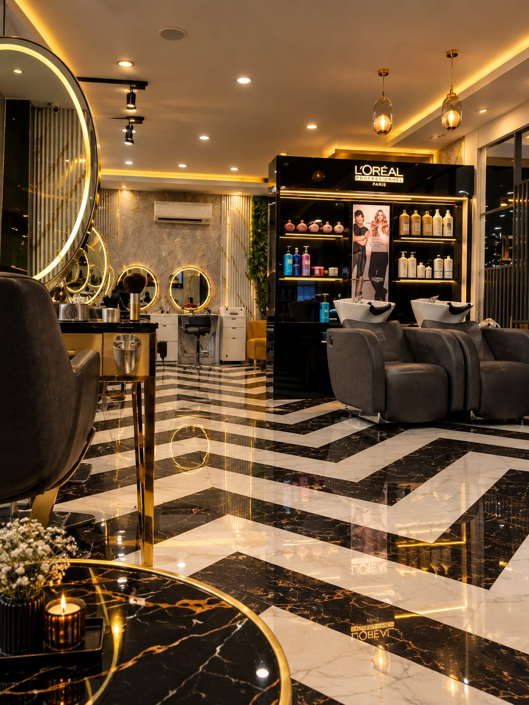 Refined interior at Hair Masters Jammu
